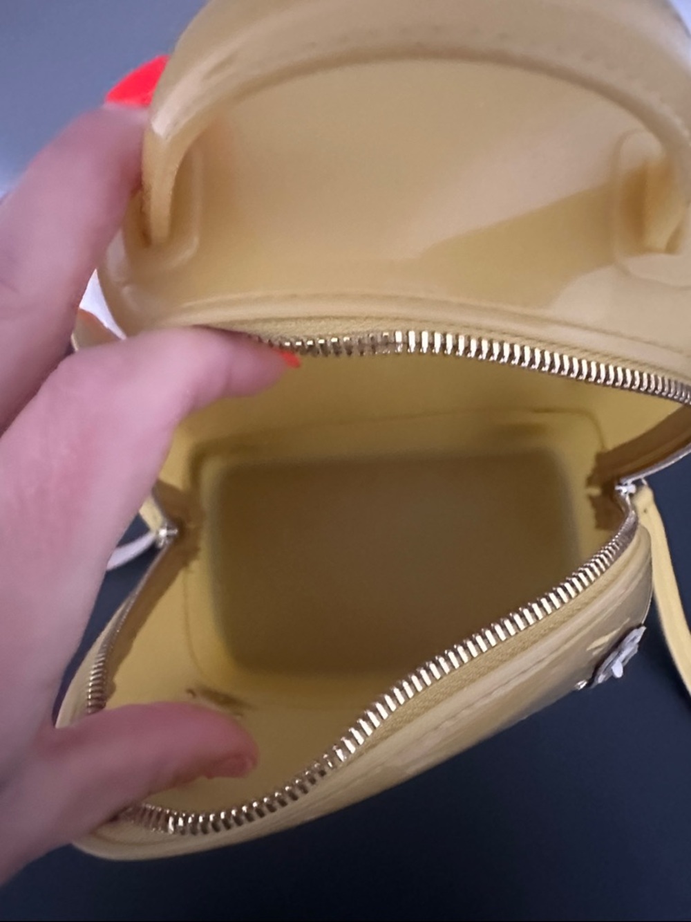 Furla Yellow Jelly Mini Backpack with Floral Studs - Picture 7 of 9